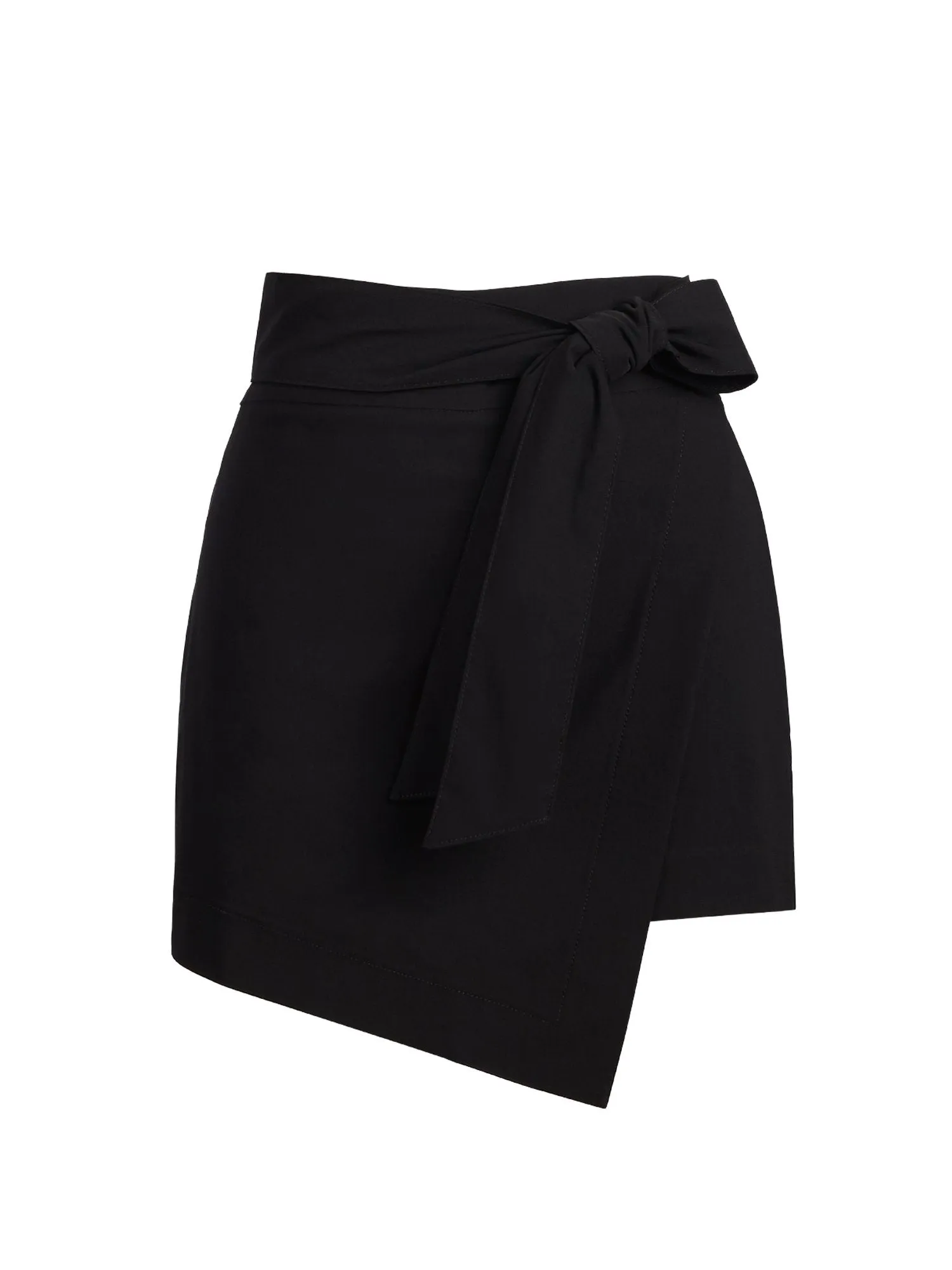 Whitney High-Waisted Pull-On Skort - Black
