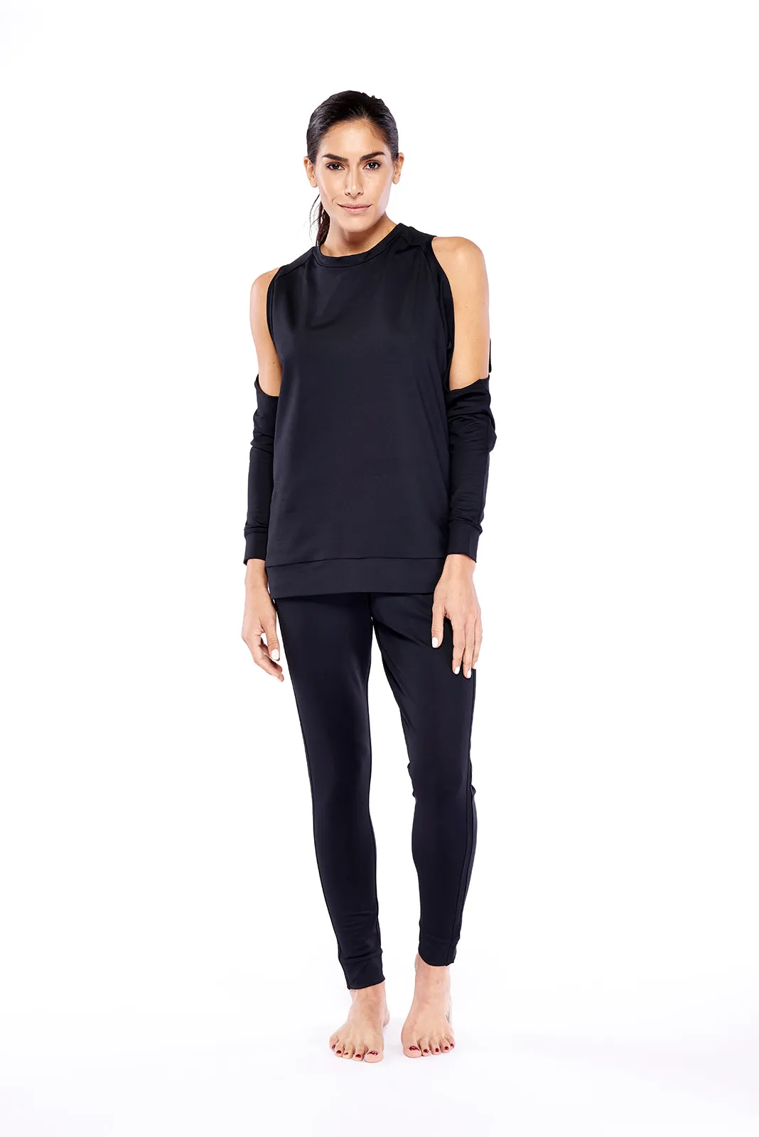 Women's Frenchie Cold Shoulder Sweatshirt