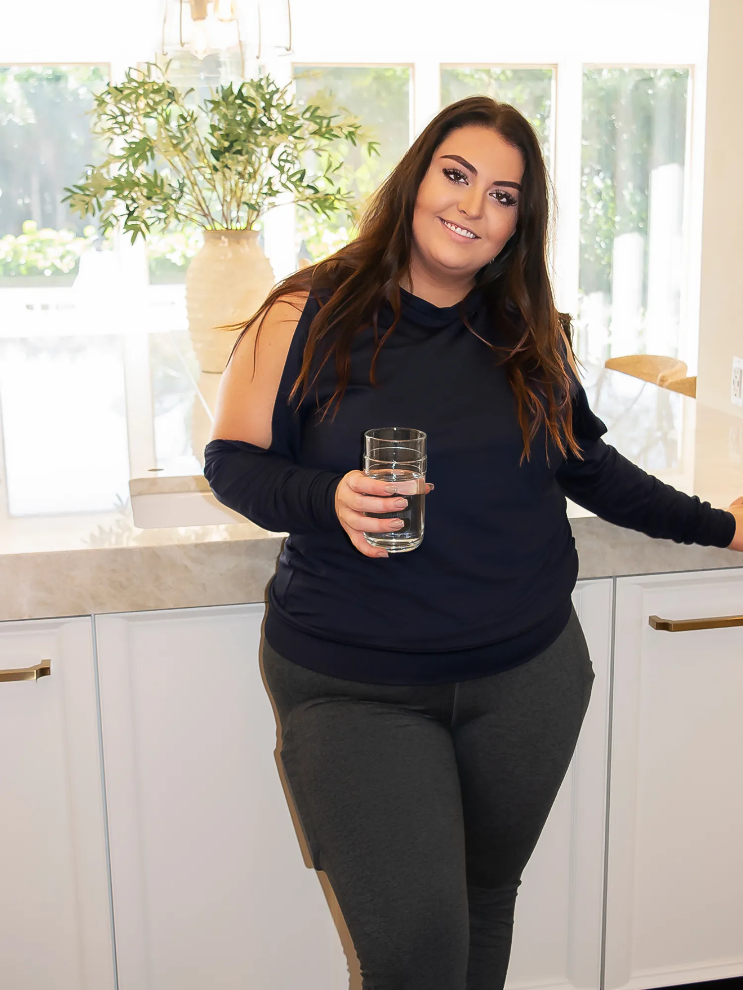 Women's Frenchie Cold Shoulder Sweatshirt