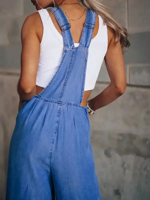 Women’s Loose Casual Fashion Denim Overalls